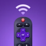 roku tv & roku stick remote control android application logo